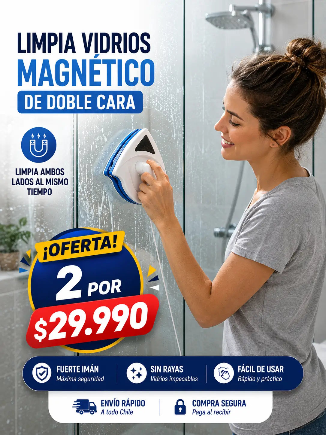 Limpiador de Vidrios 2x$29.990