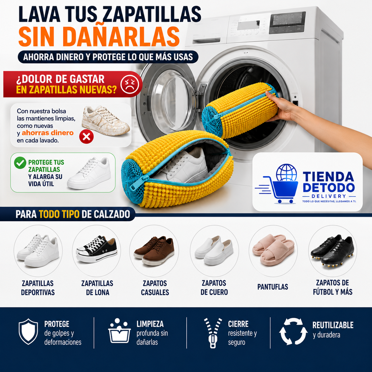 Bolsa Lava Zapatillas