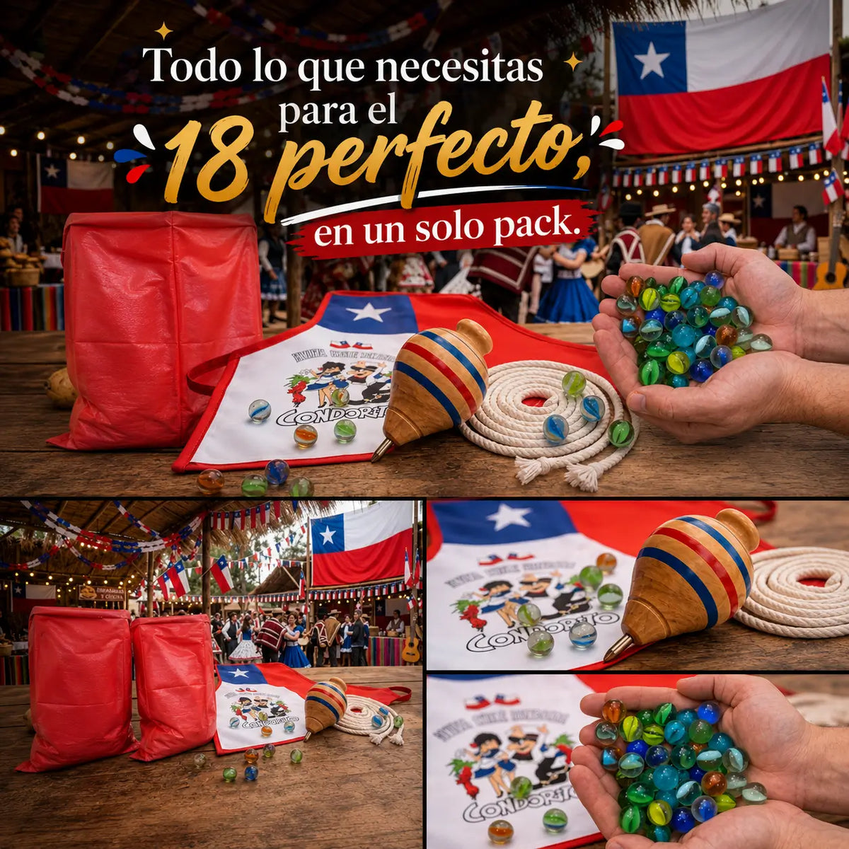 Kit Juegos Criollos Chilenos